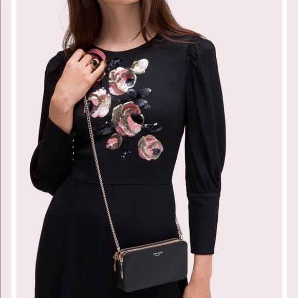 Top 53+ imagen kate spade amelia double zip mini crossbody